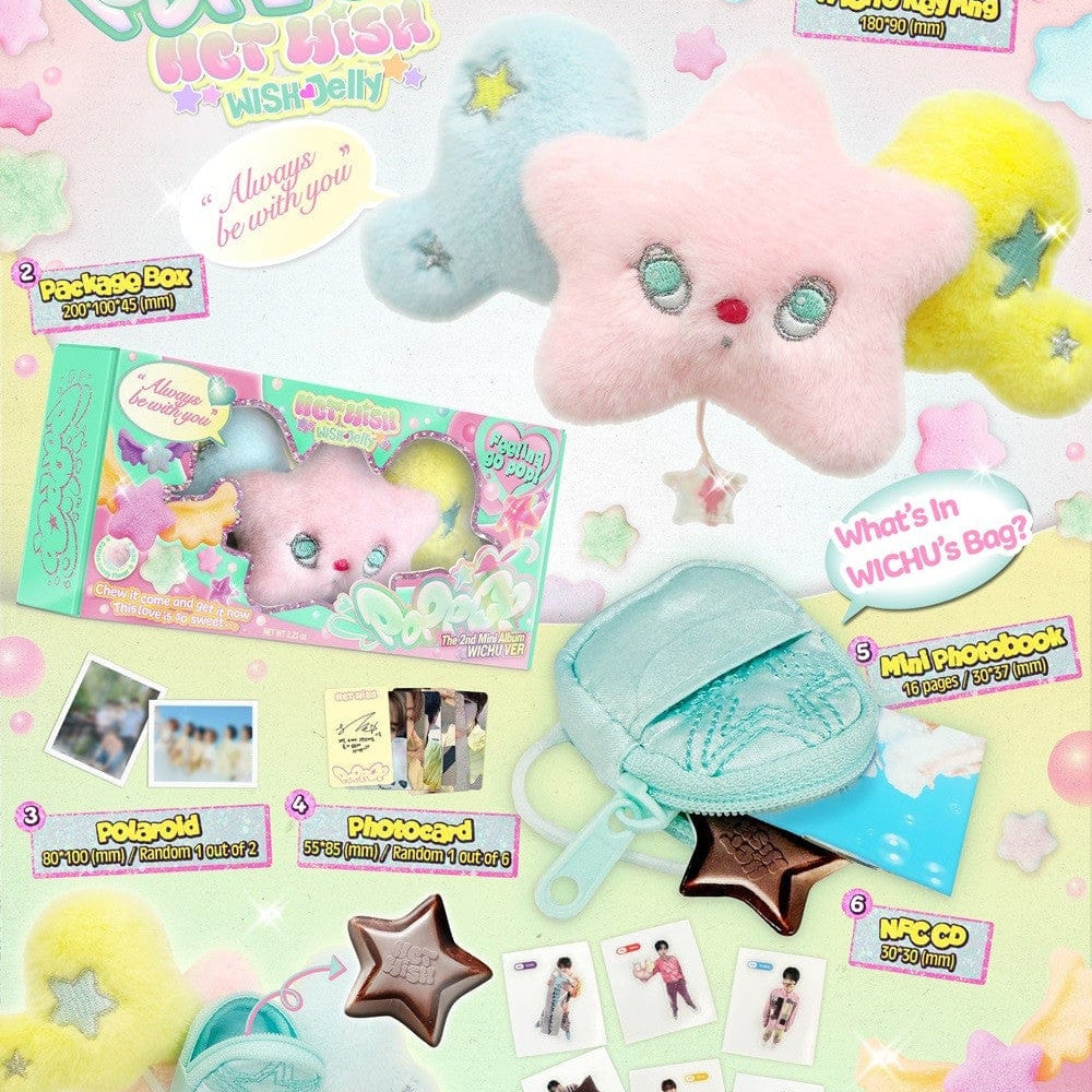 Korea Pop Store NCT WISH - [Poppop] (2nd Mini Album) (Wichu Ver.) Kawaii Gifts