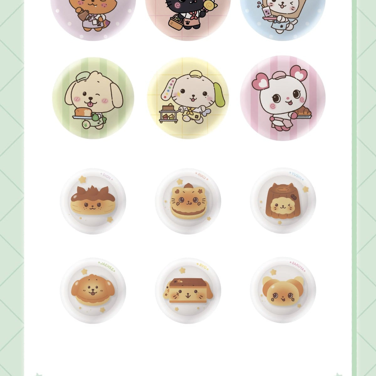 Korea Pop Store [NCT WISH] Wish Baker - Random Pin Button Kawaii Gifts