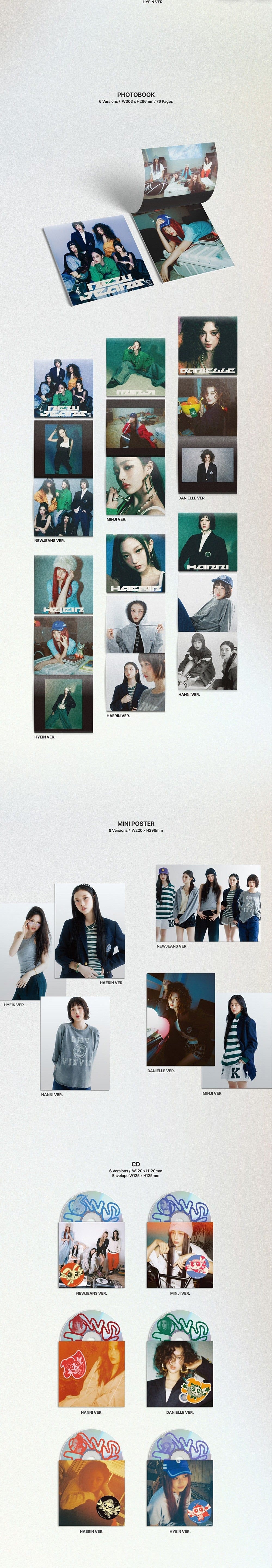 Korea Pop Store NEWJEANS - How Sweet (Standard Ver.) Kawaii Gifts 8809985027727