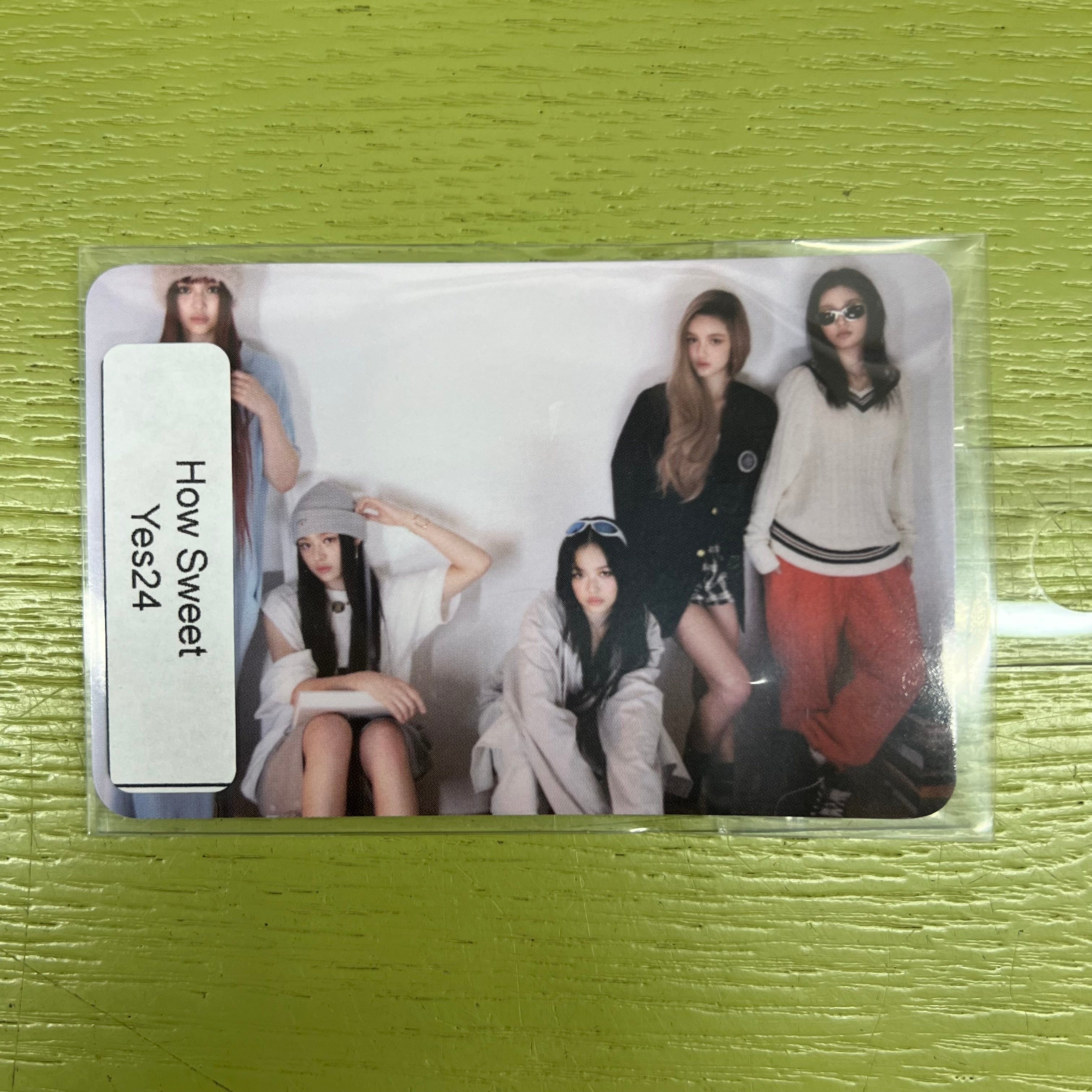 Korea Pop Store NewJeans How Sweet Yes24 Pre-Order Benefit Photocard Kawaii Gifts