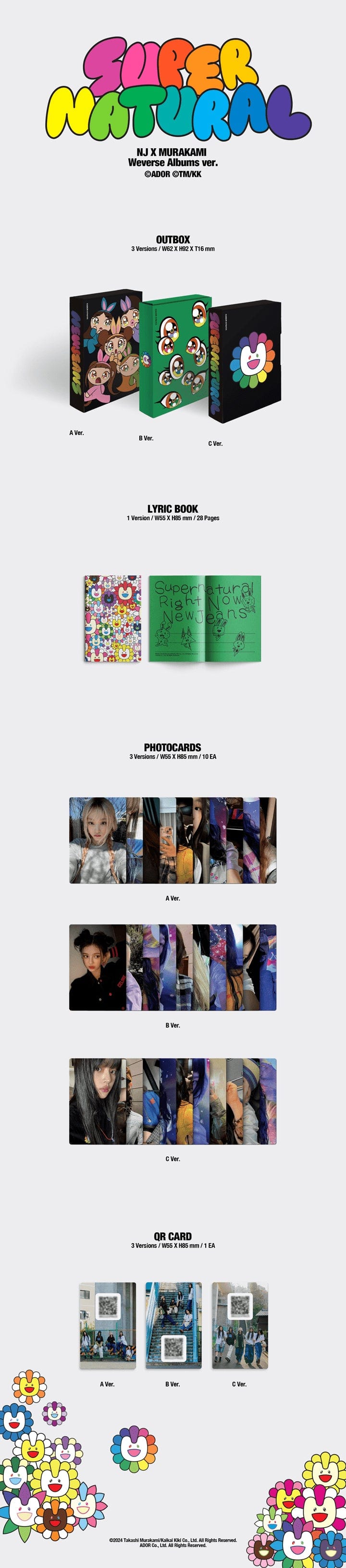 Korea Pop Store NEWJEANS - [Supernatural] (Weverse Albums Ver.) Kawaii Gifts 8800250620582