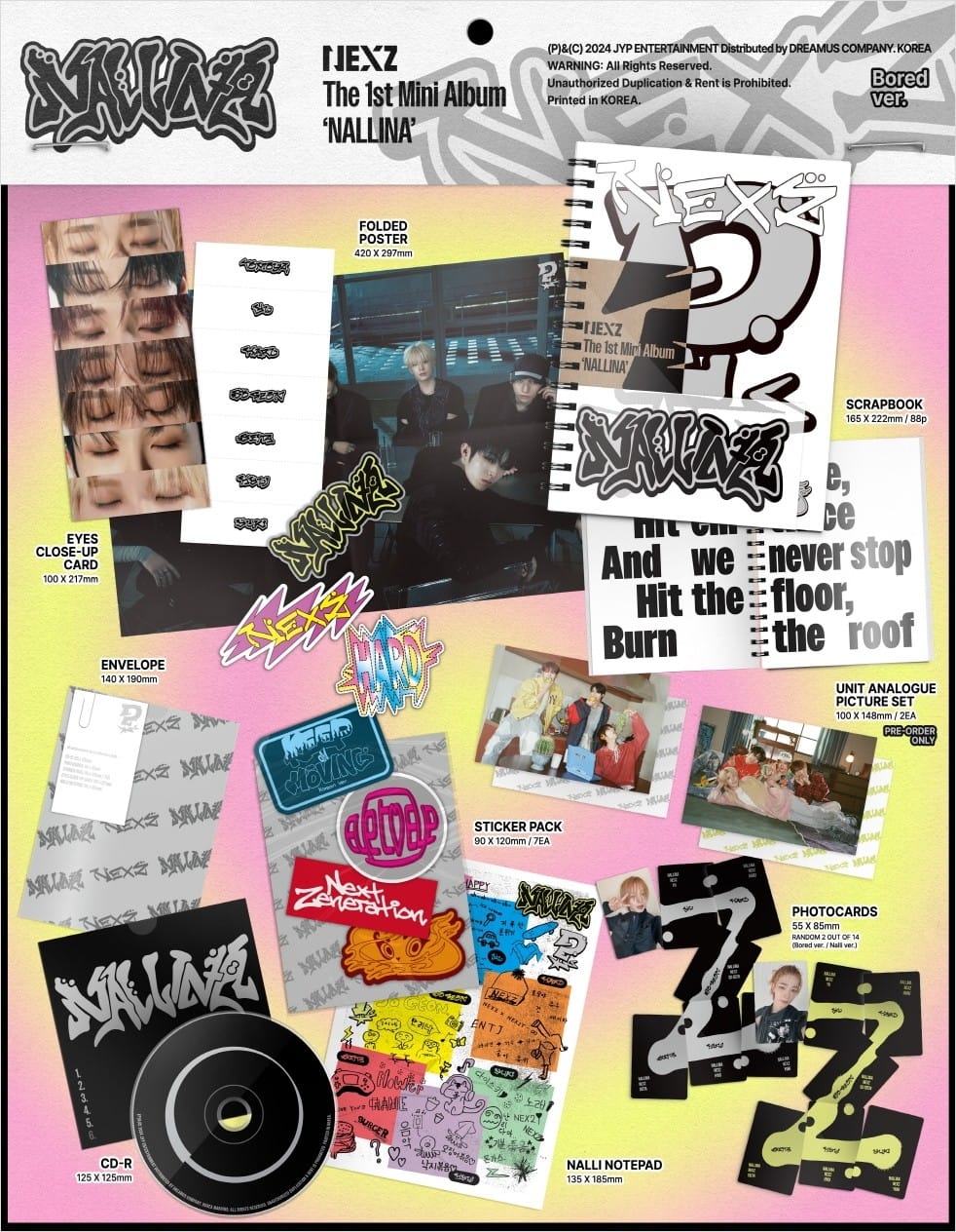 Korea Pop Store NEXZ - [Nallina] (1st Mini Album) Kawaii Gifts