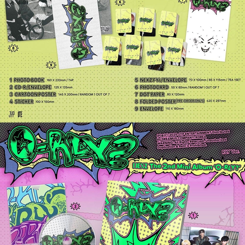 Korea Pop Store NEXZ - [O-RLY?] (2nd Mini Album) Kawaii Gifts