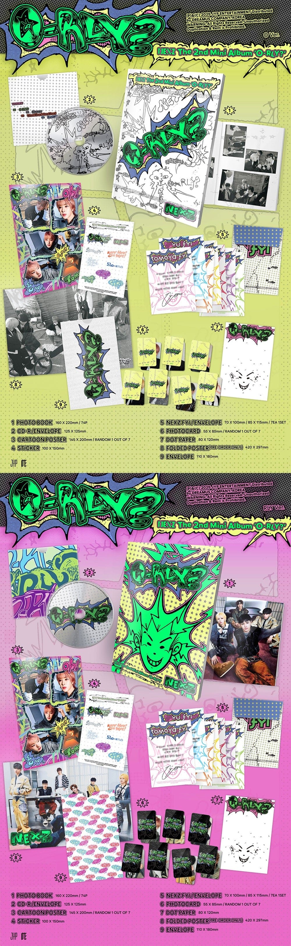 Korea Pop Store NEXZ - [O-RLY?] (2nd Mini Album) Kawaii Gifts