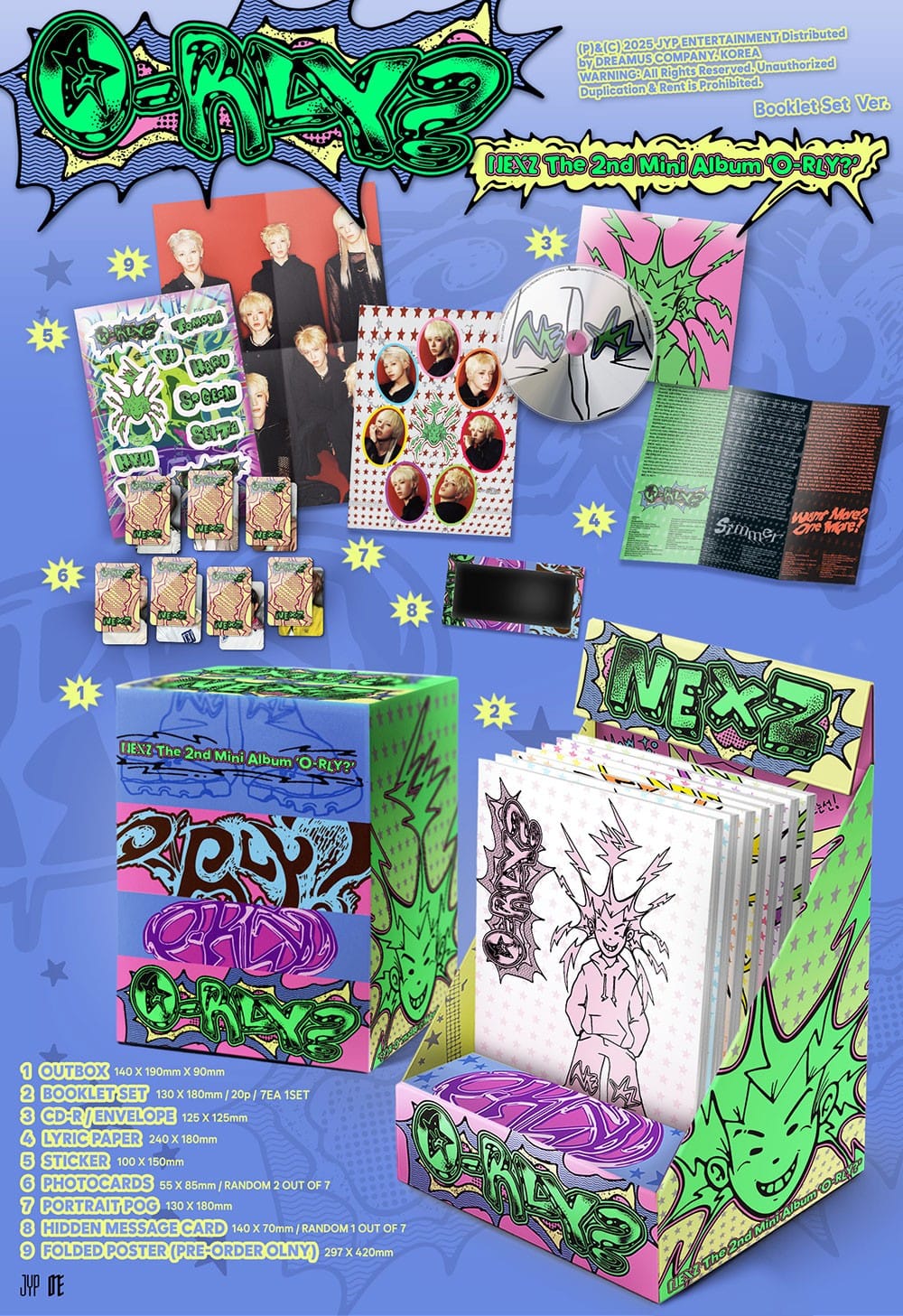 Korea Pop Store NEXZ - [O-RLY?] (2nd Mini Album) (Special Ver.) Kawaii Gifts