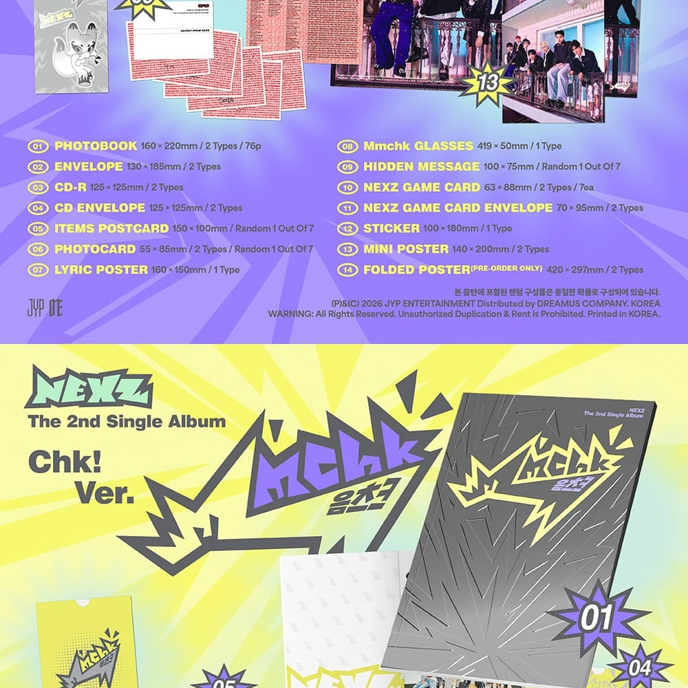 Korea Pop Store NEXZ - The 2nd Single Album [MMCHK] Kawaii Gifts