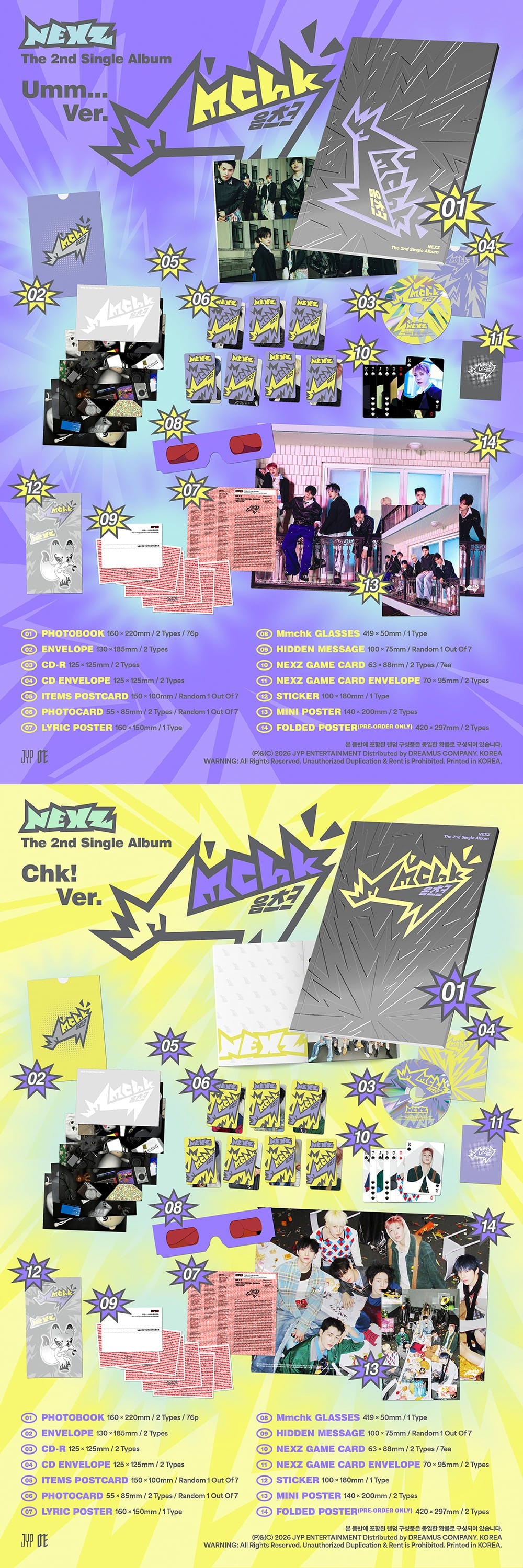 Korea Pop Store NEXZ - The 2nd Single Album [MMCHK] Kawaii Gifts