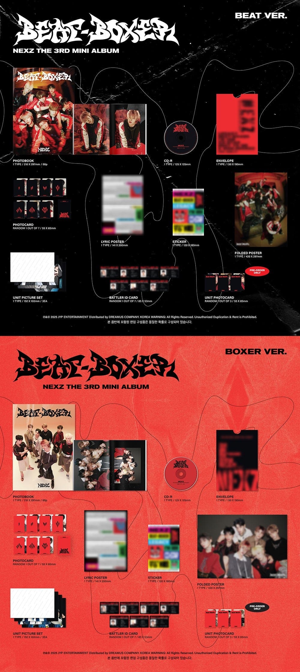 Korea Pop Store NEXZ - The 3rd Mini Album [Beat-Boxer] Kawaii Gifts
