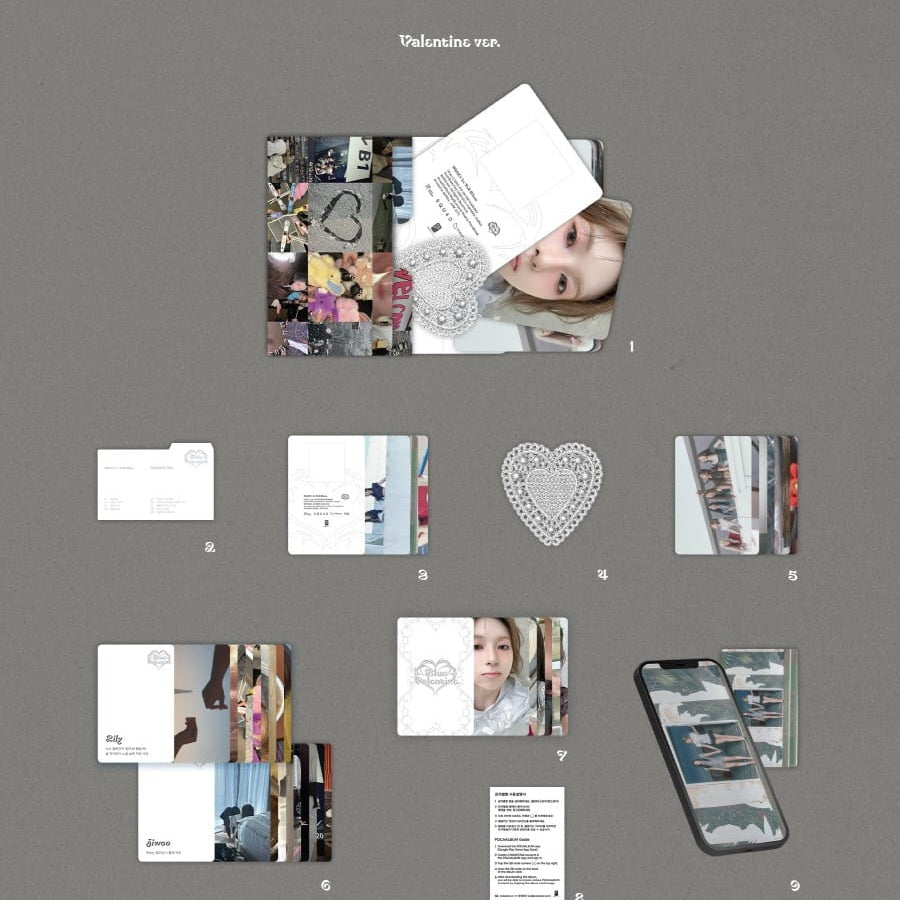 Korea Pop Store NMIXX - 1st Full Album [Blue Valentine] (Platform Album Pocaalbum Ver.) Kawaii Gifts