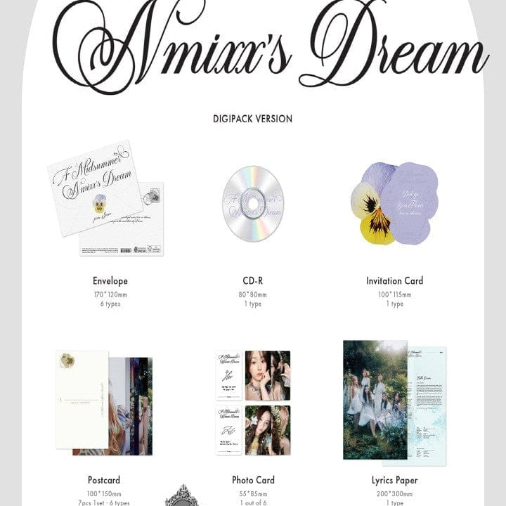 Korea Pop Store NMIXX - A Midsummer NMIXX'S Dream (DIGIPACK Ver.) Kawaii Gifts