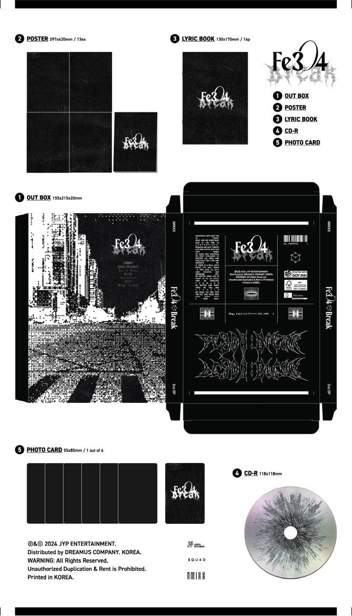 Korea Pop Store NMIXX - Fe3O4: Break (Poster Ver.) Kawaii Gifts 8809755505981