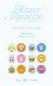 Korea Pop Store [NMIXX] Nswer Vacation - Secret Micro Can Badge Kawaii Gifts