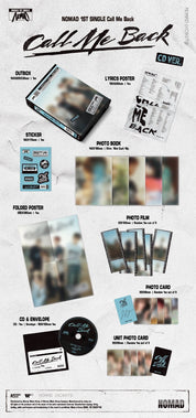 Korea Pop Store NOMAD - [Call Me Back] (1st Single Album) (CD Ver.) Kawaii Gifts
