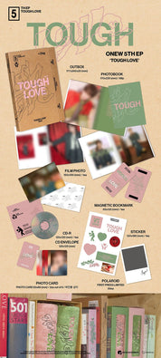 Korea Pop Store ONEW - 5th EP Tough Love (Book Ver.) Kawaii Gifts 8809954225673