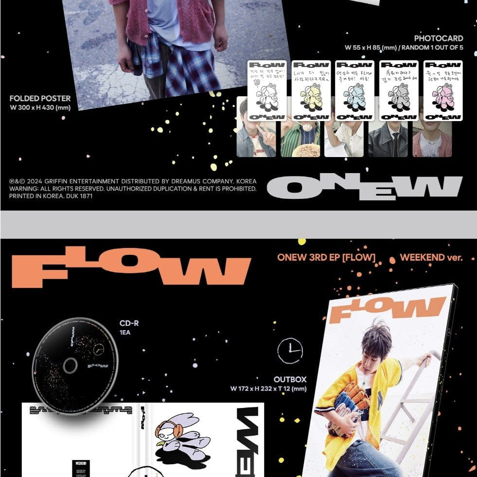 Korea Pop Store ONEW - [Flow] (3rd Mini Album) Kawaii Gifts