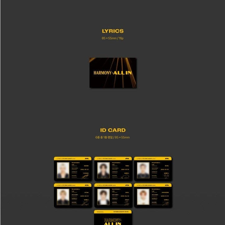 Korea Pop Store P1Harmony - Harmony: All In (6th Mini Album) [Fit In Ver.] Kawaii Gifts