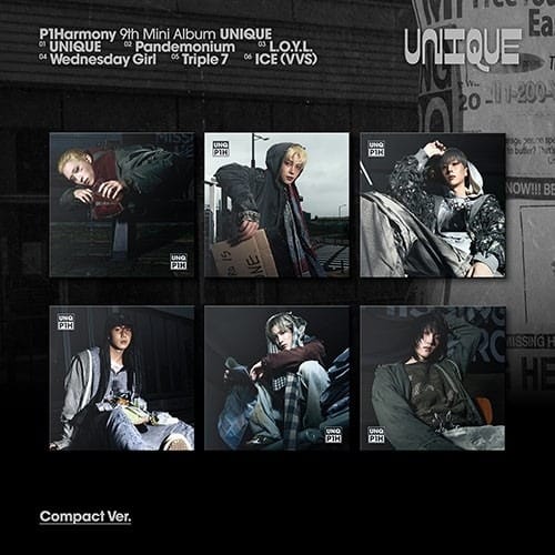 Korea Pop Store P1Harmony - Unique (9th Mini Album) Compact Ver. Kawaii Gifts 8804775458620