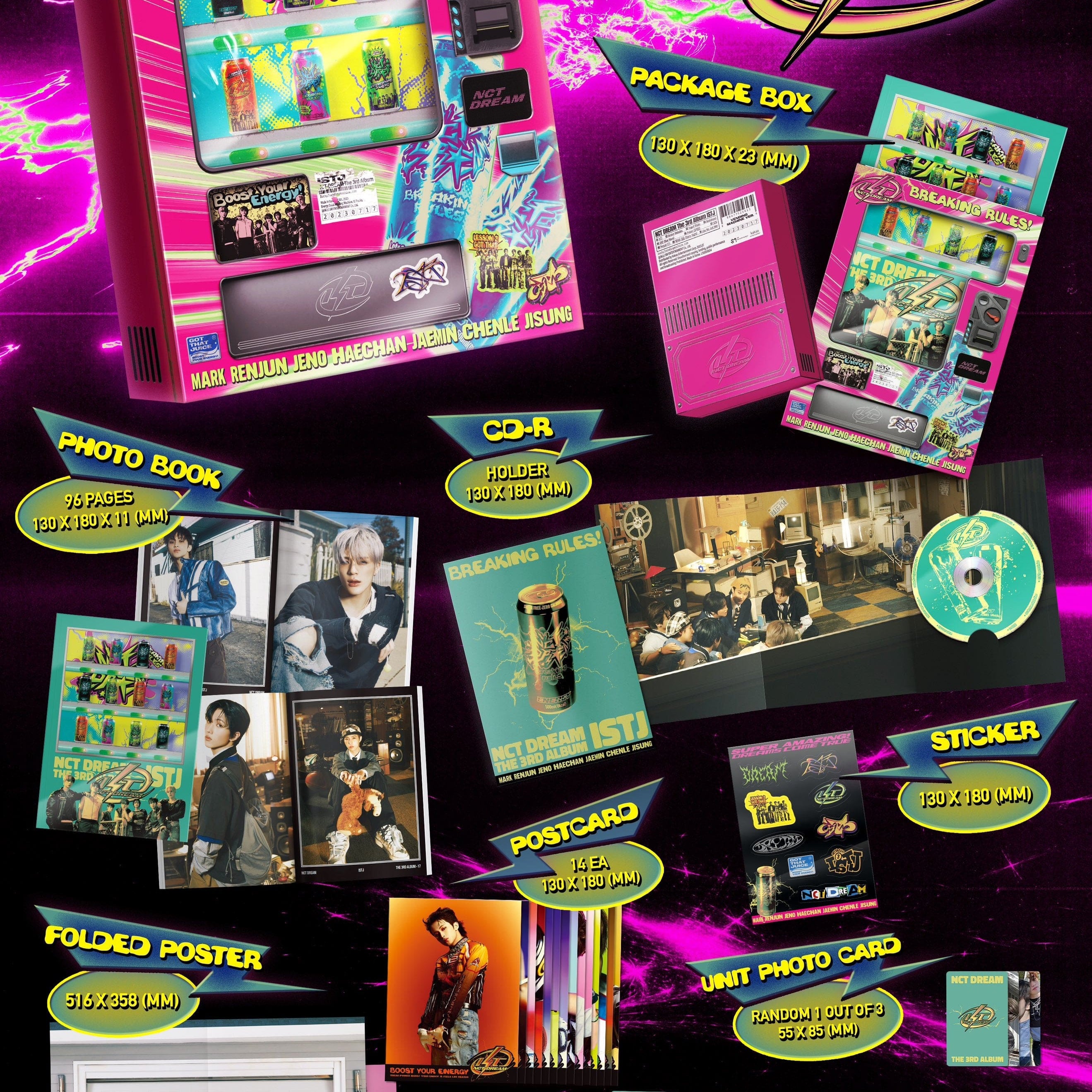 Korea Pop Store [Pre-Order] NCT DREAM - VOL.3 [ISTJ] (VENDING MACHINE Ver.) Kawaii Gifts