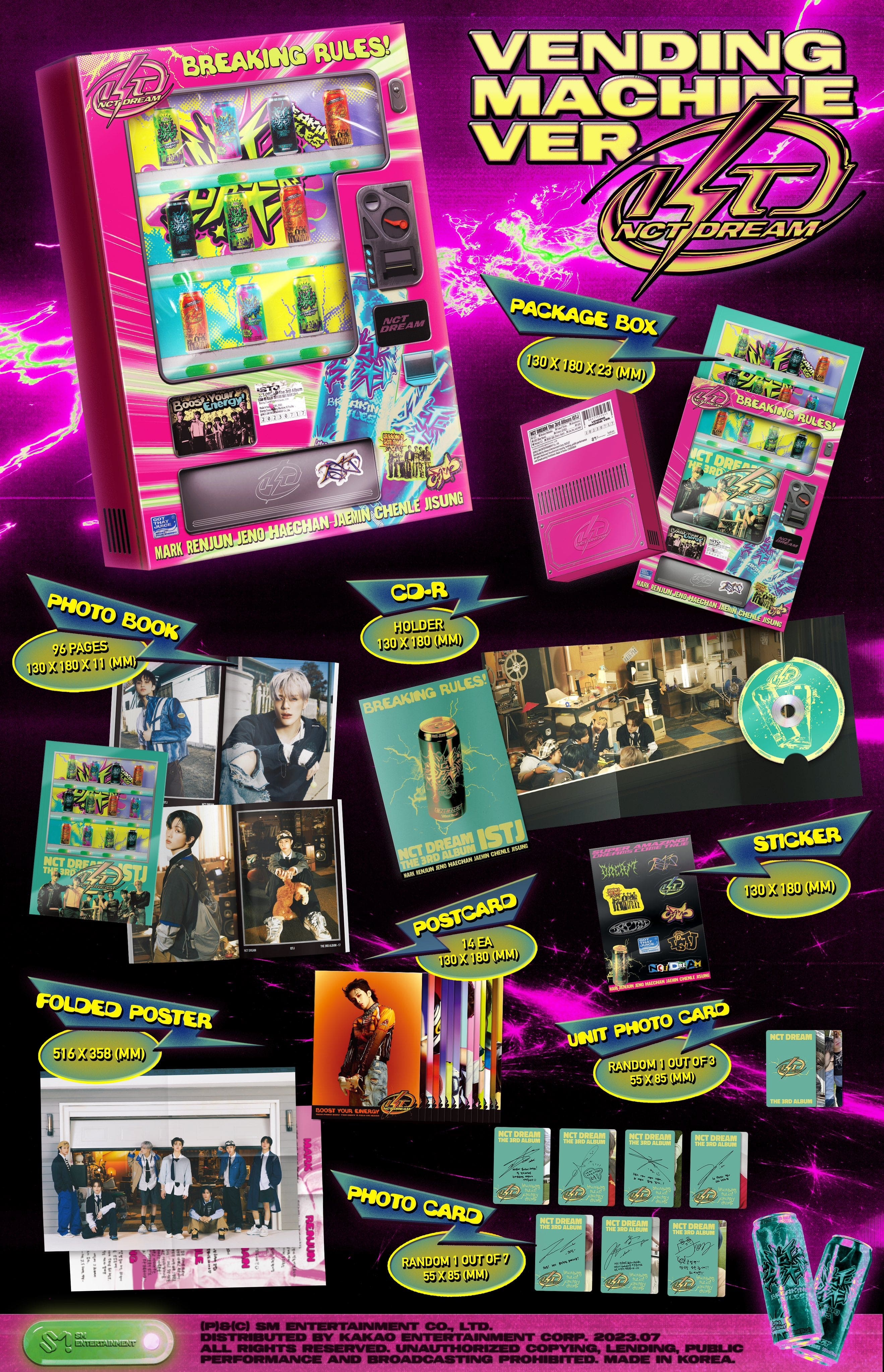 Korea Pop Store [Pre-Order] NCT DREAM - VOL.3 [ISTJ] (VENDING MACHINE Ver.) Kawaii Gifts