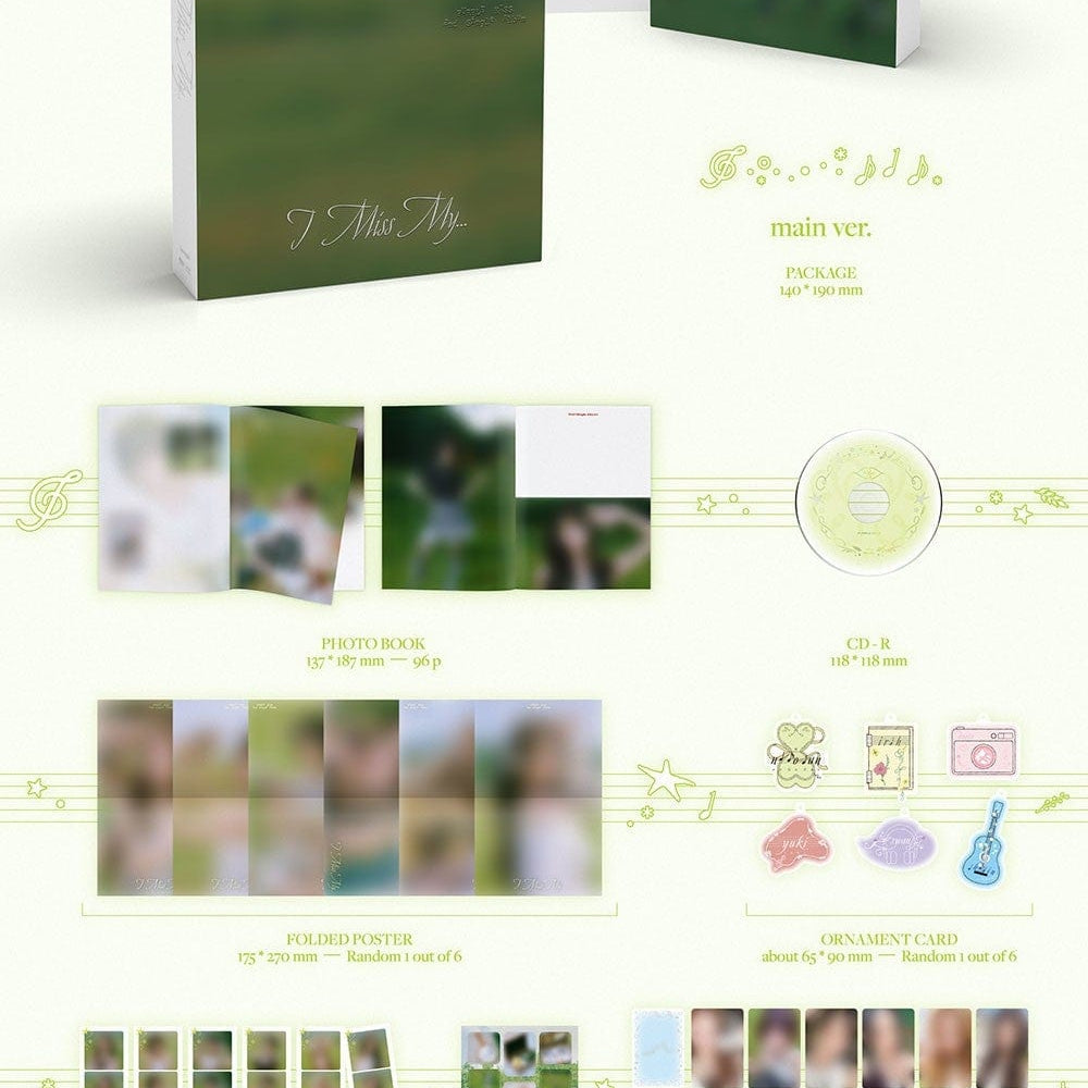 Korea Pop Store PURPLE KISS - 2nd Single Album [I Miss My...] (Main Ver.) Kawaii Gifts