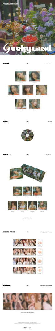 Korea Pop Store PURPLE KISS - Geekyland (4th Mini Album) Digipack Ver. Kawaii Gifts