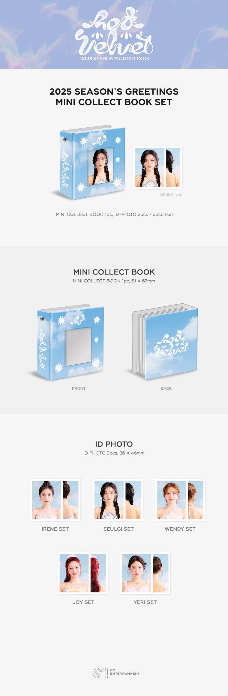 Korea Pop Store Red Velvet 2025 Season's Greetings Mini Collect Book (Seulgi Ver.) Kawaii Gifts