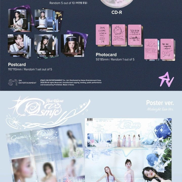 Korea Pop Store Red Velvet - [Cosmic] (Poster Ver.) Kawaii Gifts 8804775450396