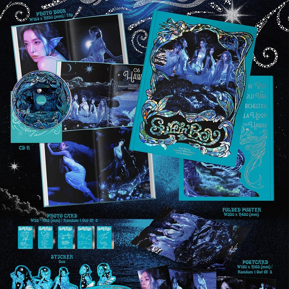 Korea Pop Store Red Velvet -  Summer Mini Album [Velvet Summer] (High Tide Ver.) Kawaii Gifts