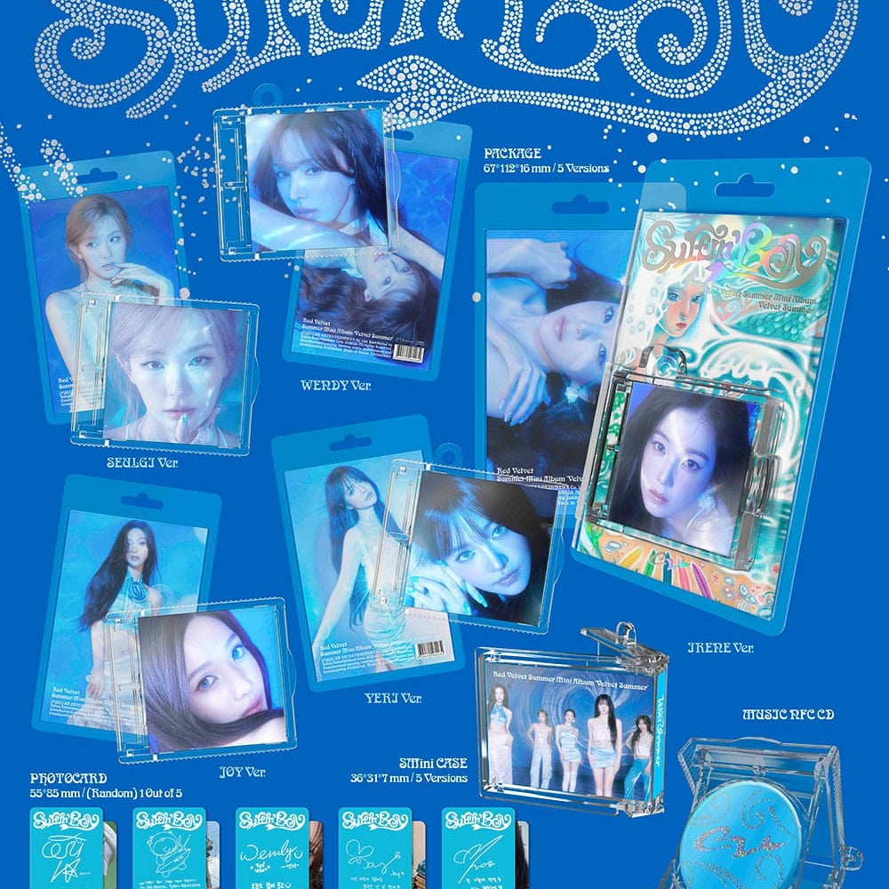 Korea Pop Store Red Velvet -  Summer Mini Album [Velvet Summer] (SMini Ver.) Kawaii Gifts 8804775480034