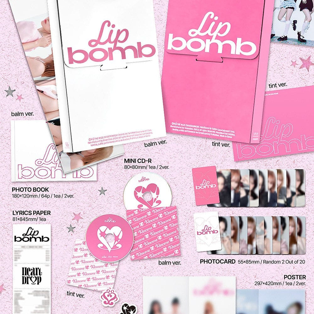 Korea Pop Store RESCENE - The 3rd Mini Album [Lip Bomb] Kawaii Gifts