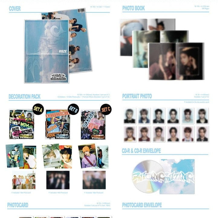 Korea Pop Store RIIZE - [Riizing] (1st Mini Album) (Collect Book Ver.) Kawaii Gifts 8804775450013