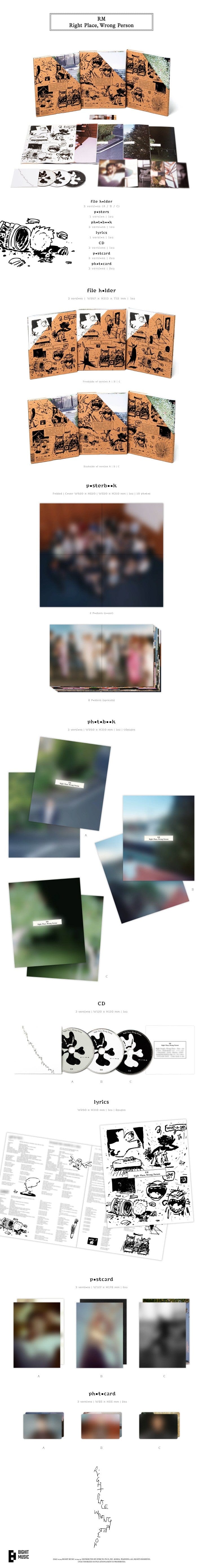 Korea Pop Store RM (BTS) - [Right Place, Wrong Person] Kawaii Gifts 8809985028106