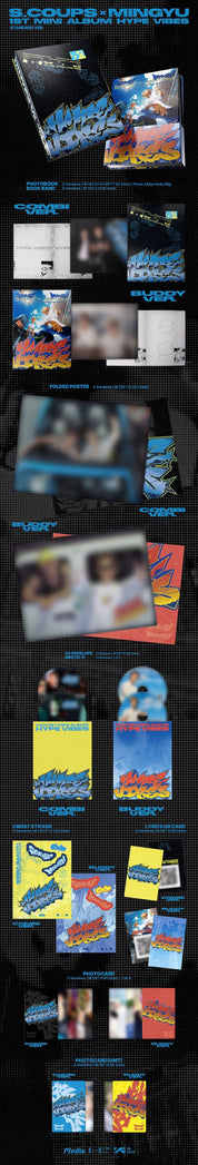 Korea Pop Store S.COUPSxMINGYU - 1st Mini Album [Hype Vibes] Kawaii Gifts