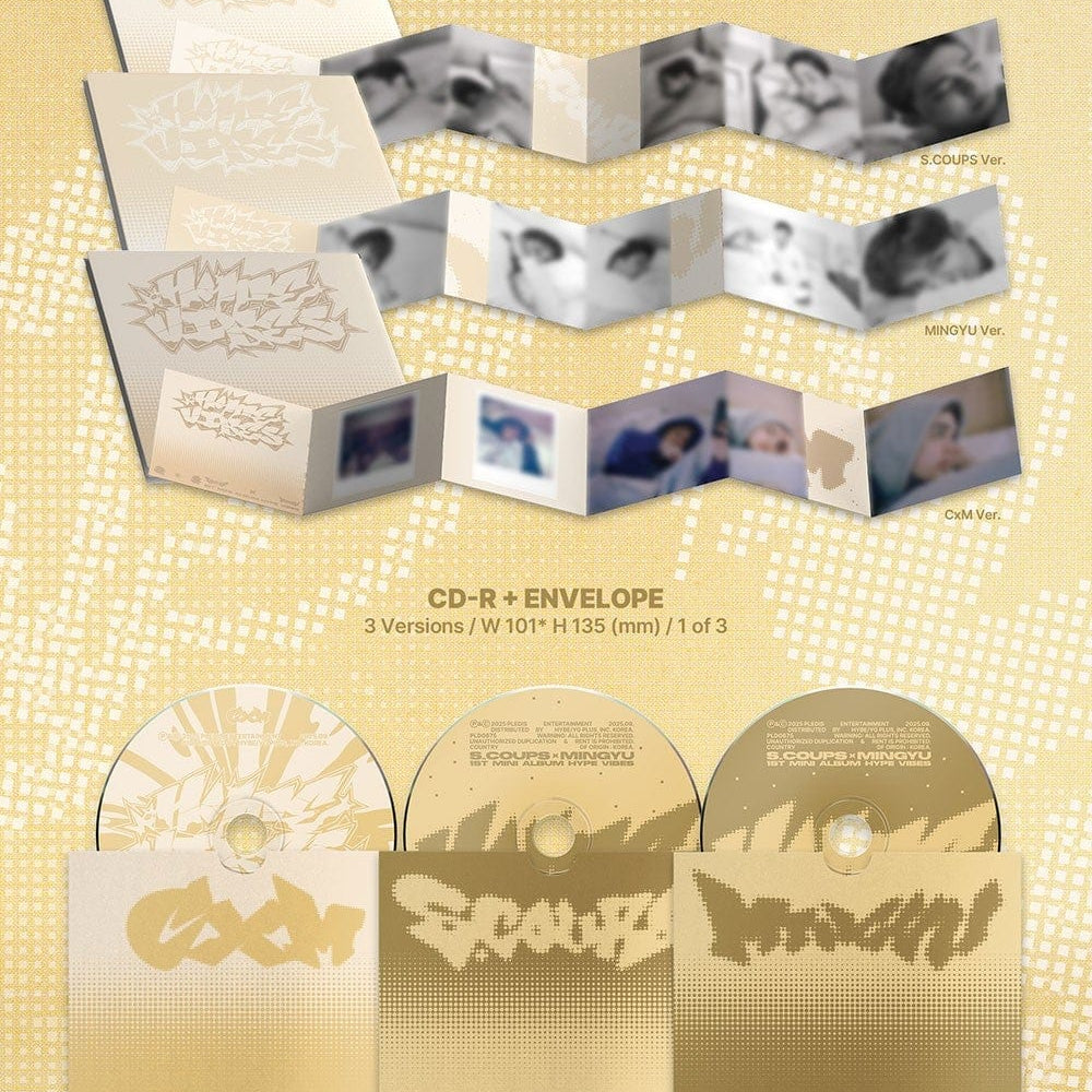 Korea Pop Store S.COUPSxMINGYU - 1st Mini Album [Hype Vibes] (Compact Ver.) Kawaii Gifts 8800320199468