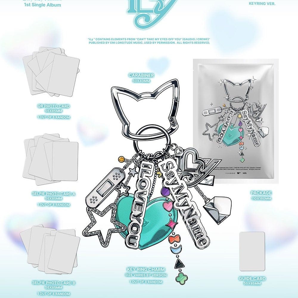 Korea Pop Store SAY MY NAME - iLy (Key Ring Ver.) Kawaii Gifts