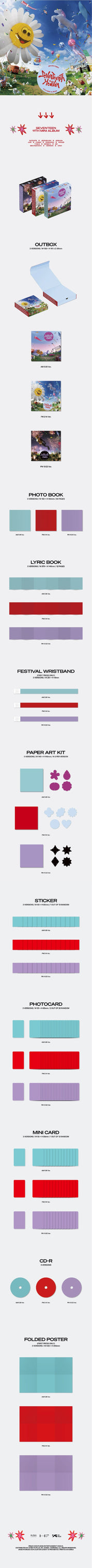 Korea Pop Store SEVENTEEN - 11th Mini Album [Seventeenth Heaven] Kawaii Gifts 8809929749098