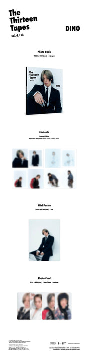 Korea Pop Store SEVENTEEN DINO - 'The Thirteen Tapes (TTT)' Vol.4/13 Dino Kawaii Gifts 8809755505844