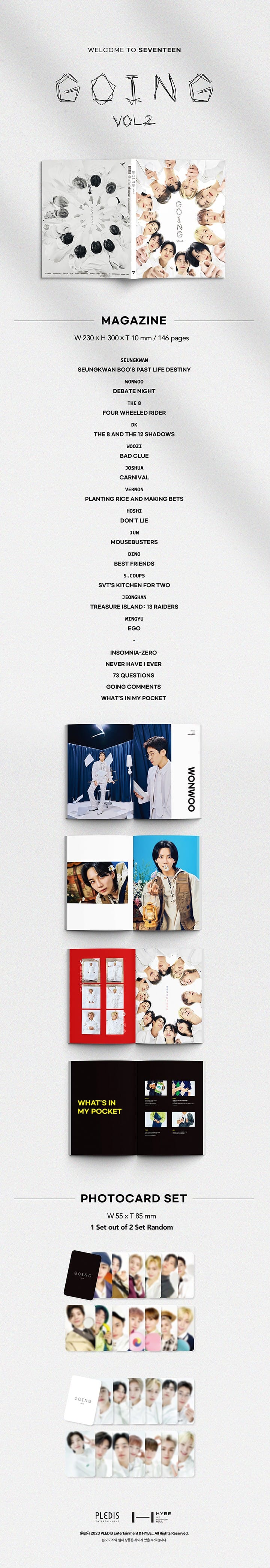 Korea Pop Store [SEVENTEEN] [GOING] Magazine Vol.2 Kawaii Gifts