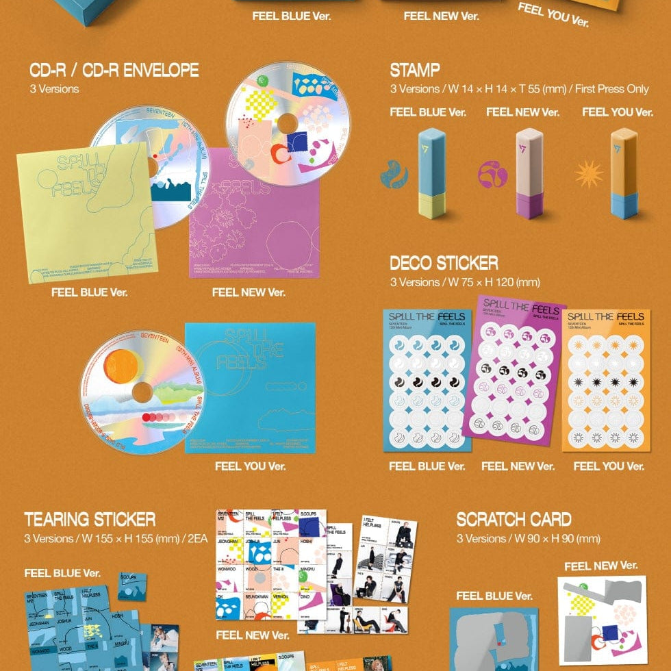 Korea Pop Store SEVENTEEN - Spill the Feels (12th Mini Album) Kawaii Gifts