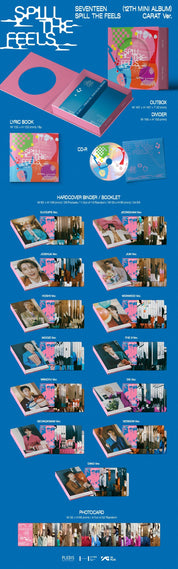 Korea Pop Store SEVENTEEN - Spill the Feels (12th Mini Album) Carat Ver. Kawaii Gifts