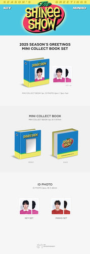 Korea Pop Store Shinee 2025 Season's Greetings Mini Collect Book (Key Ver.) Kawaii Gifts