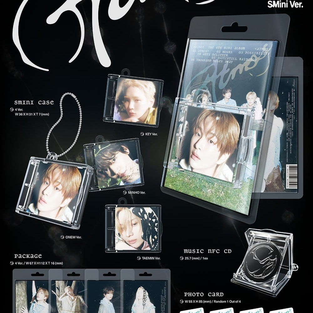 Korea Pop Store SHINEE - 6th Mini Album [Atmos] (SMini Ver.) Kawaii Gifts 8804775473456