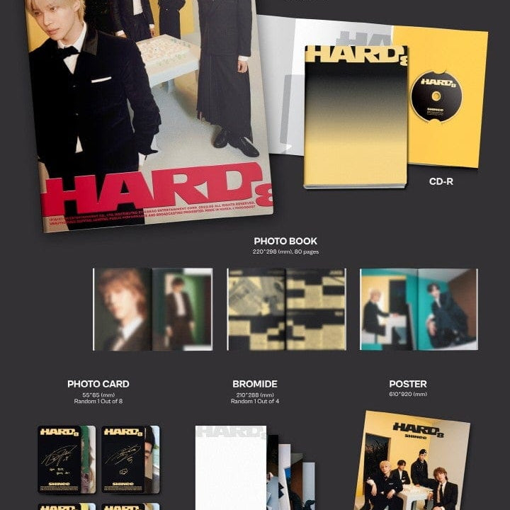 Korea Pop Store SHINEE - VOL.8 [HARD] (PHOTO BOOK Ver.) Kawaii Gifts