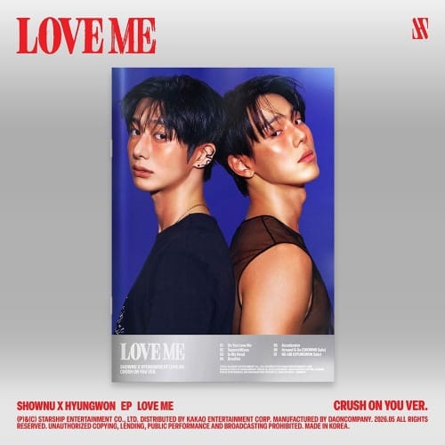 Korea Pop Store SHOWNU X HYUNGWON - EP [Love Me] (Crush On You Ver.) Kawaii Gifts 8804775473968