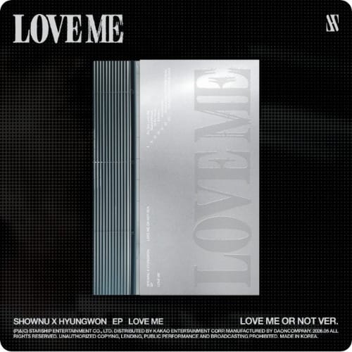 Korea Pop Store SHOWNU X HYUNGWON - EP [Love Me] (Love Me or Not Ver.) Kawaii Gifts 8804775473944