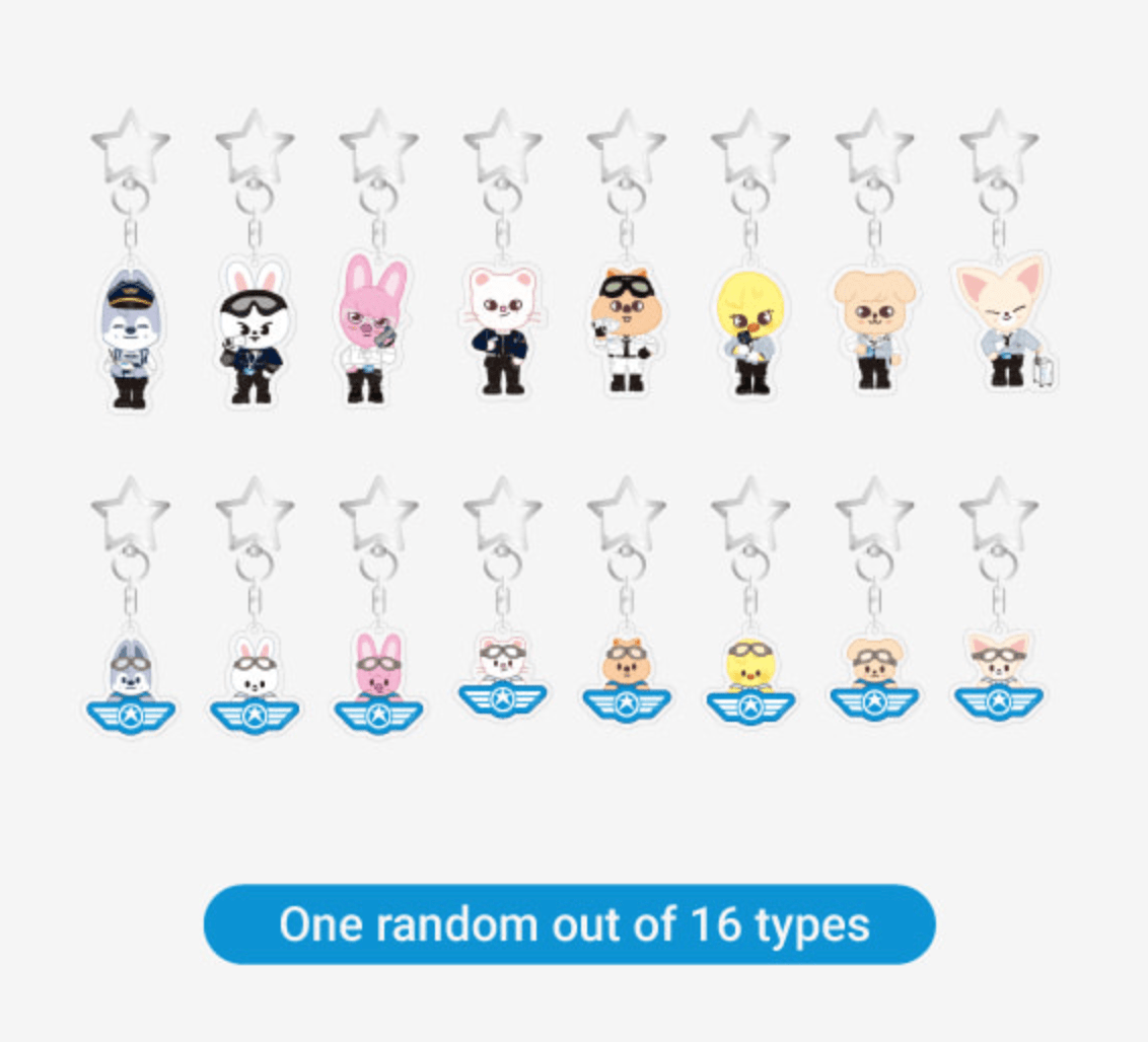 Korea Pop Store [SKZOO] [Pilot : For 5 Star] Secret Keyring (Random) Kawaii Gifts