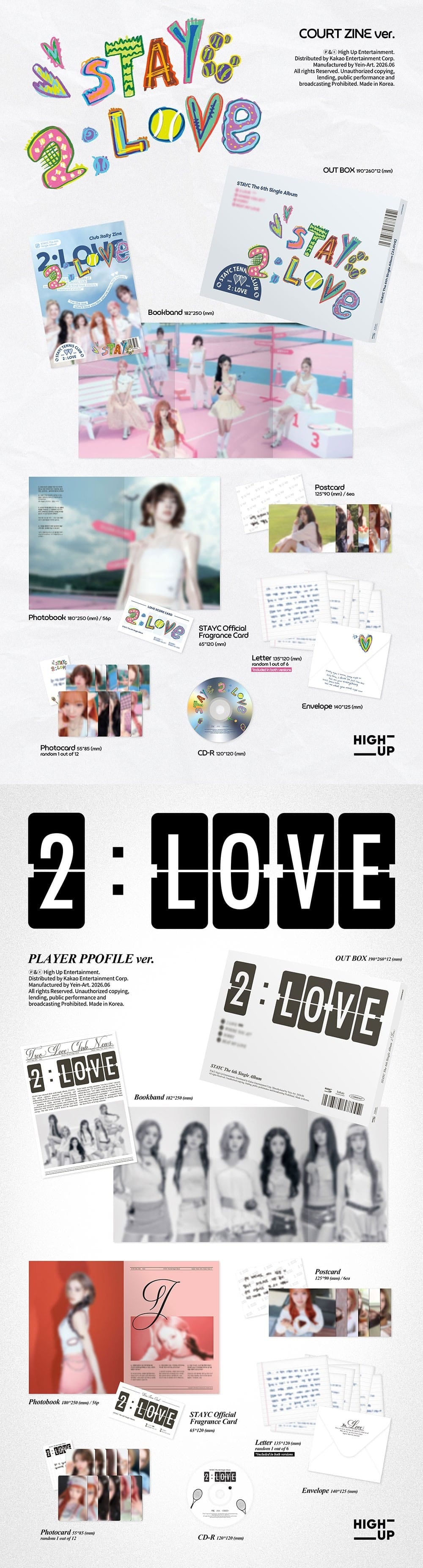 Korea Pop Store STAYC - 6th Single Album [2:Love] Kawaii Gifts
