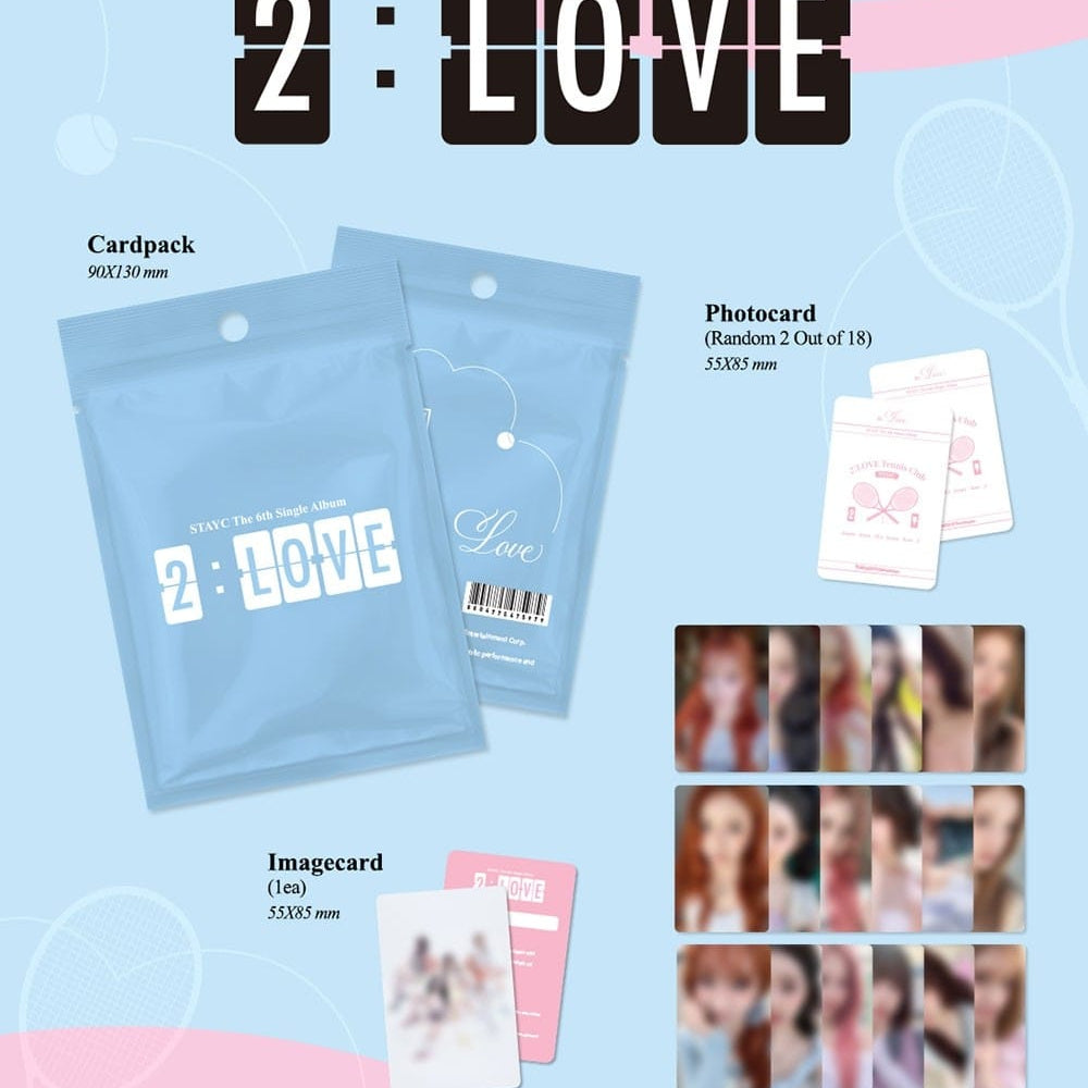 Korea Pop Store STAYC - 6th Single Album [2:Love] [PLVE Ver.] Kawaii Gifts