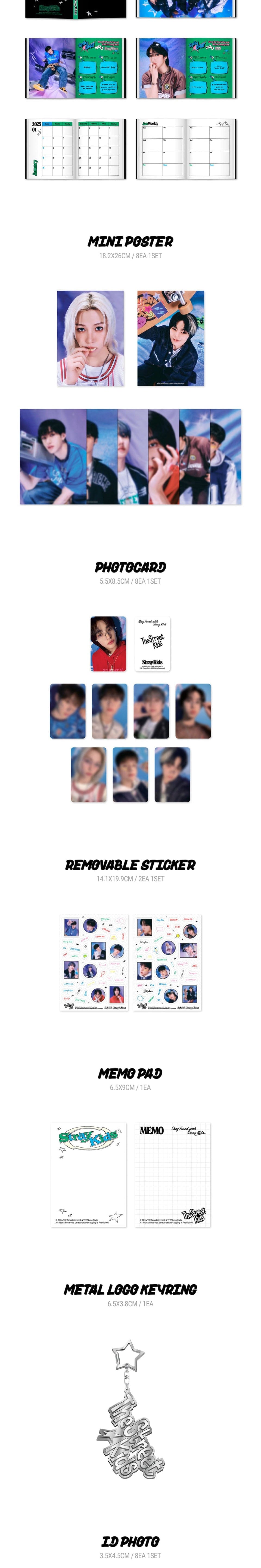 Korea Pop Store STRAY KIDS - 2025 Season's Greetings [The Street Kids] Kawaii Gifts