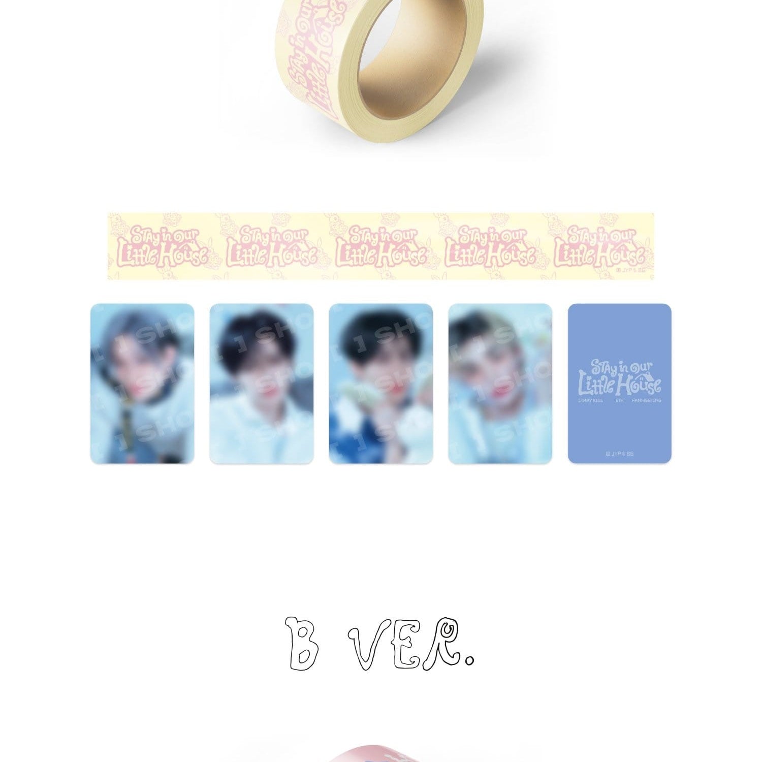 Korea Pop Store [STRAY KIDS] 6th Fanmeeting - Box Tape Set [Stay in Our Little House] Kawaii Gifts